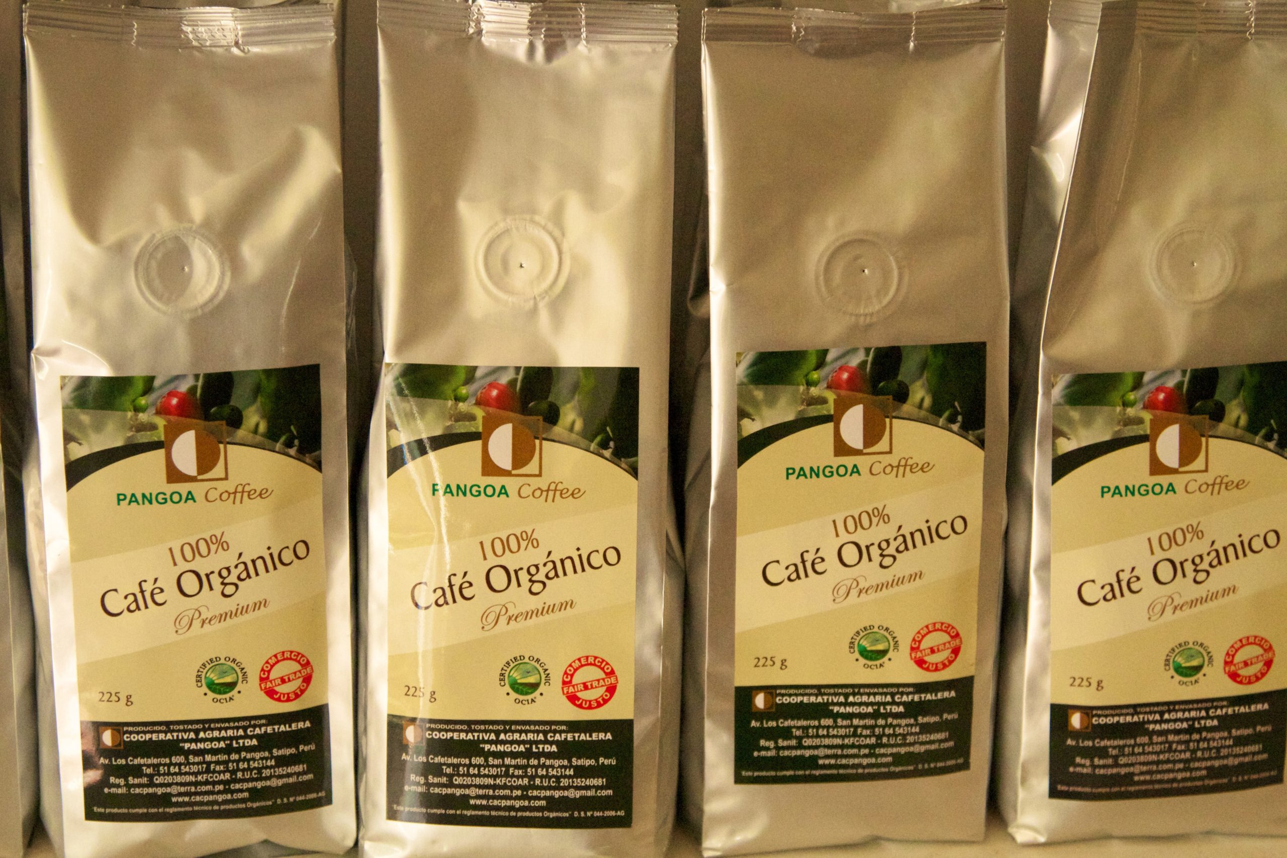 Café ecológico certificado de Pangoa