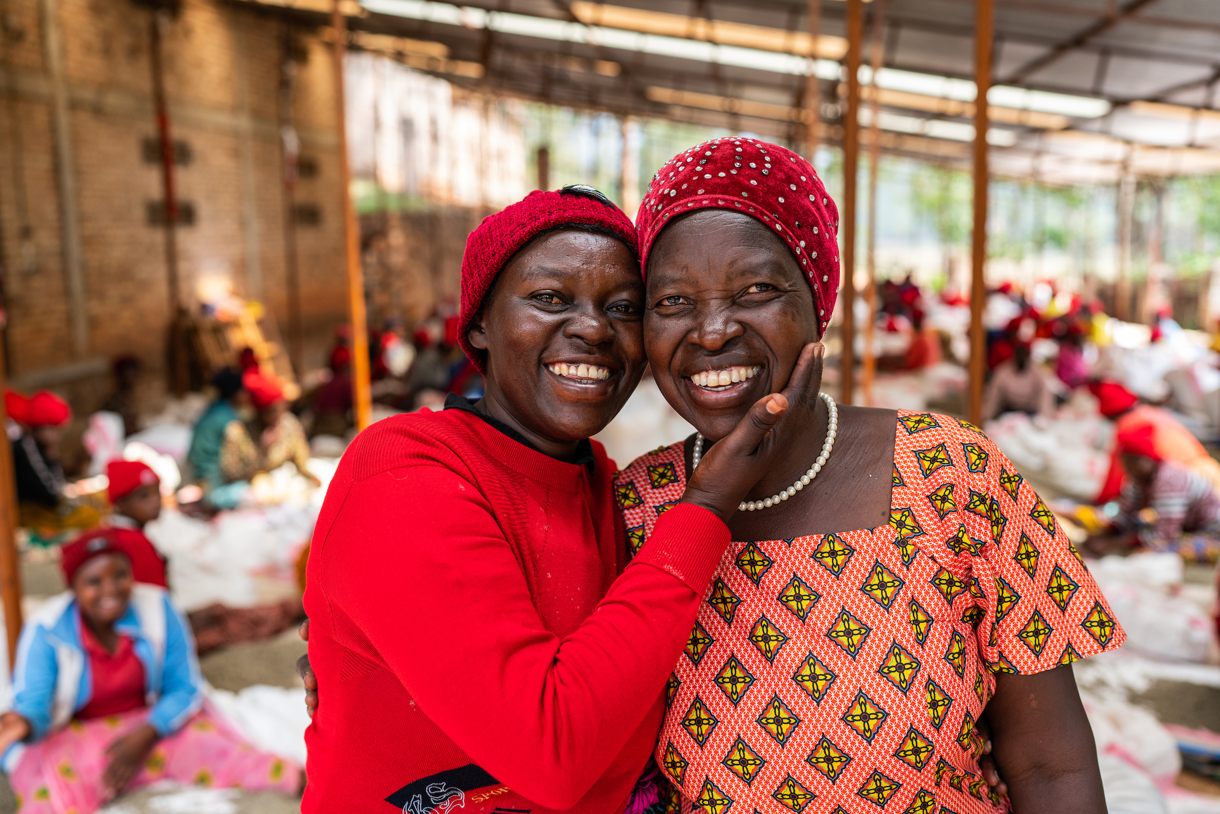 Women members of Koperative Abahuzamugambi Ba Kawa (Maraba), a coffee cooperative in Huye District, Rwanda. Photo credit: Adam Finch