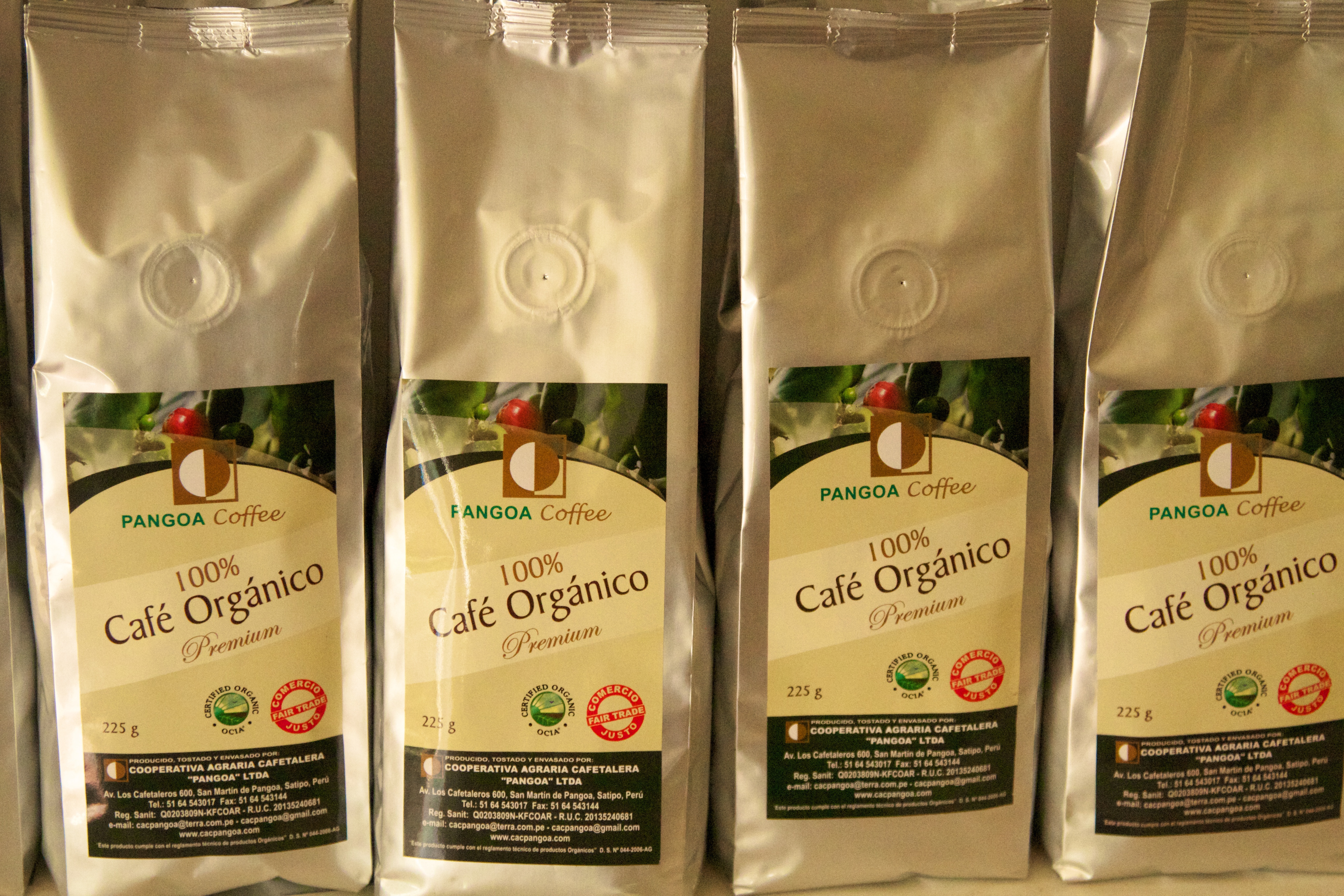 Pangoa's certified organic coffee